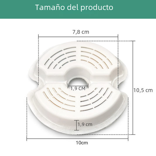 Replacement Pet Fountain Filters | Charcoal & Cotton Filter Pack for Cat and Dog Fountains