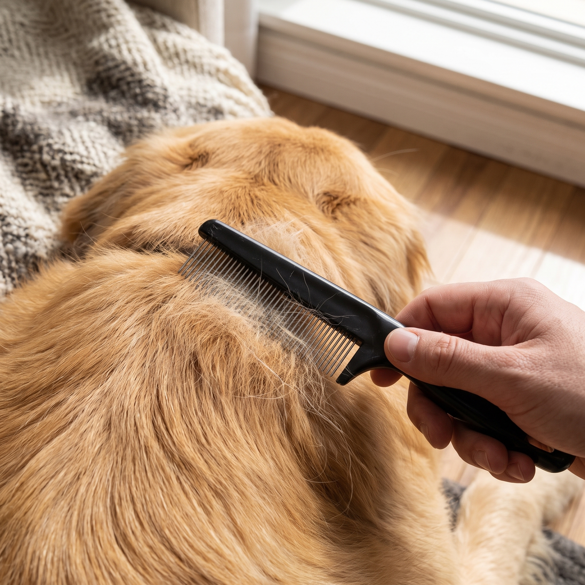 Dual Sided Shedding Comb lifestyle 4