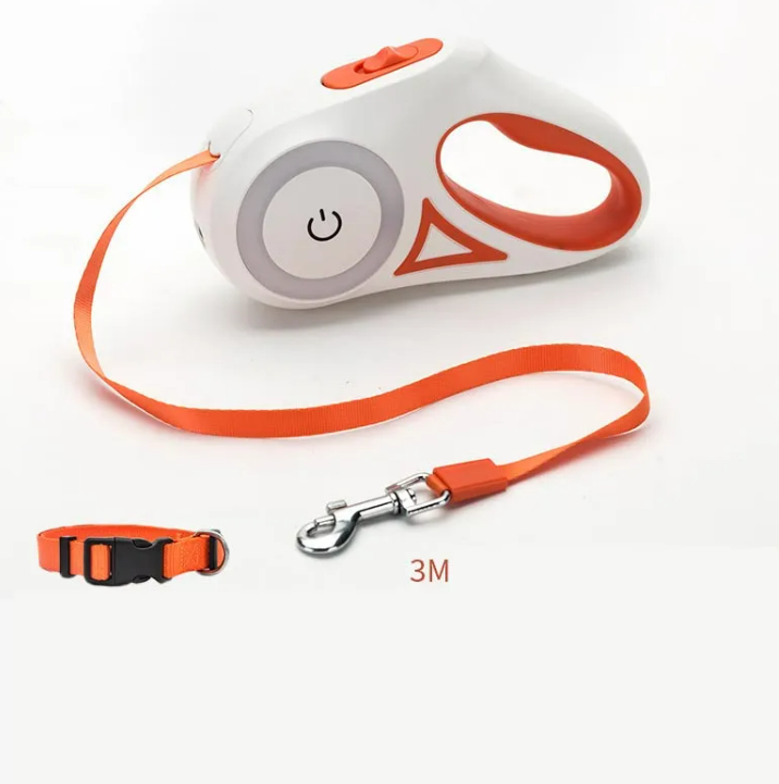 Retractable Lead with Light