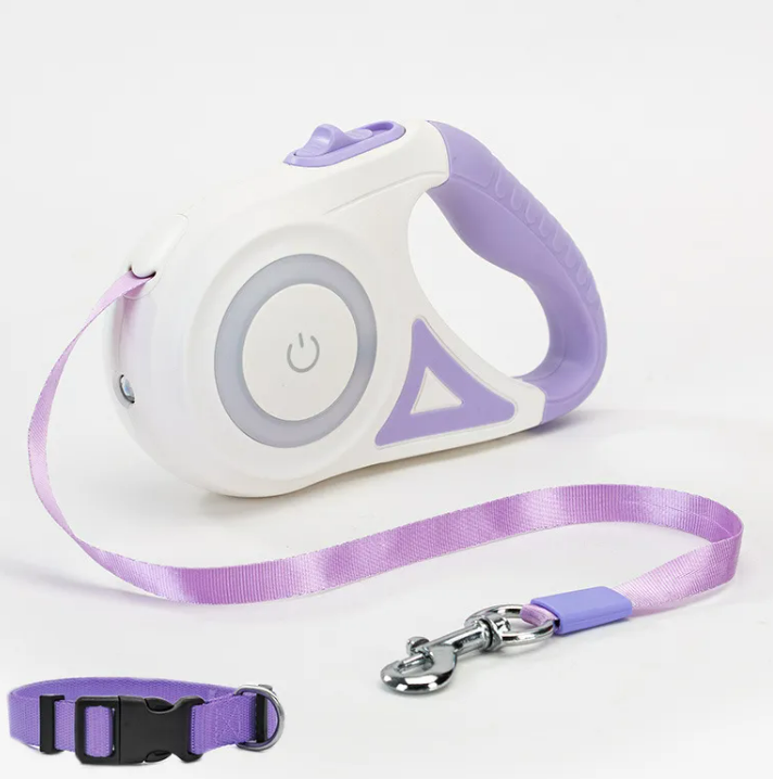 Retractable Lead with Light