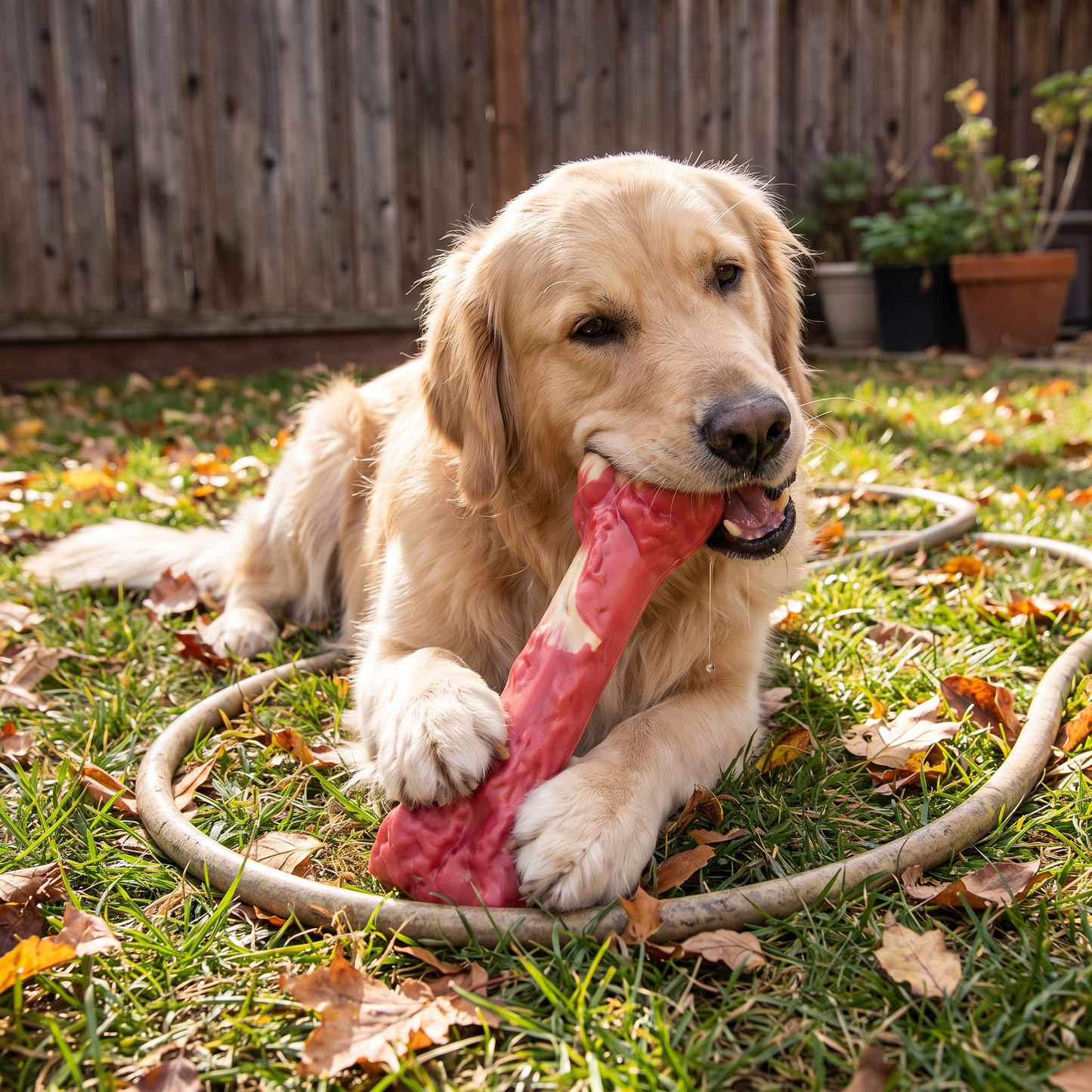 Bite Resistant Rubber Bone lifestyle