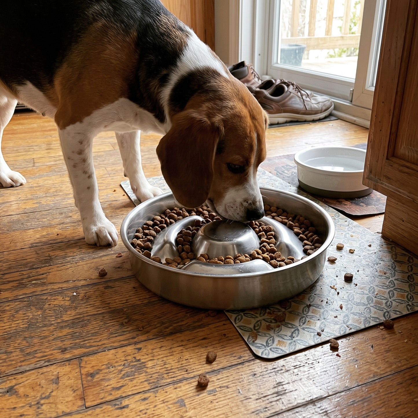 Stainless Slow Feeding Bowl lifestyle