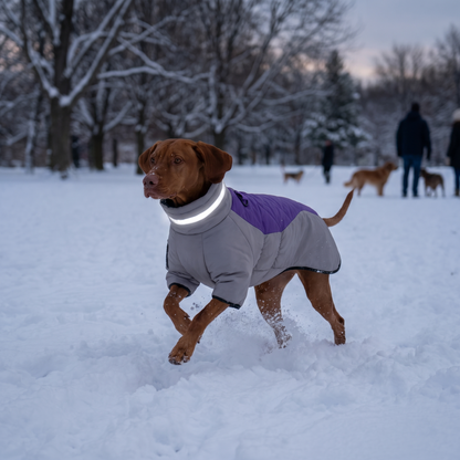 Reflective Padded Dog Coat lifestyle