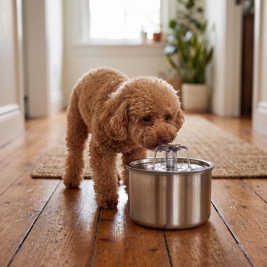Stainless Steel Water Fountain with Fuji