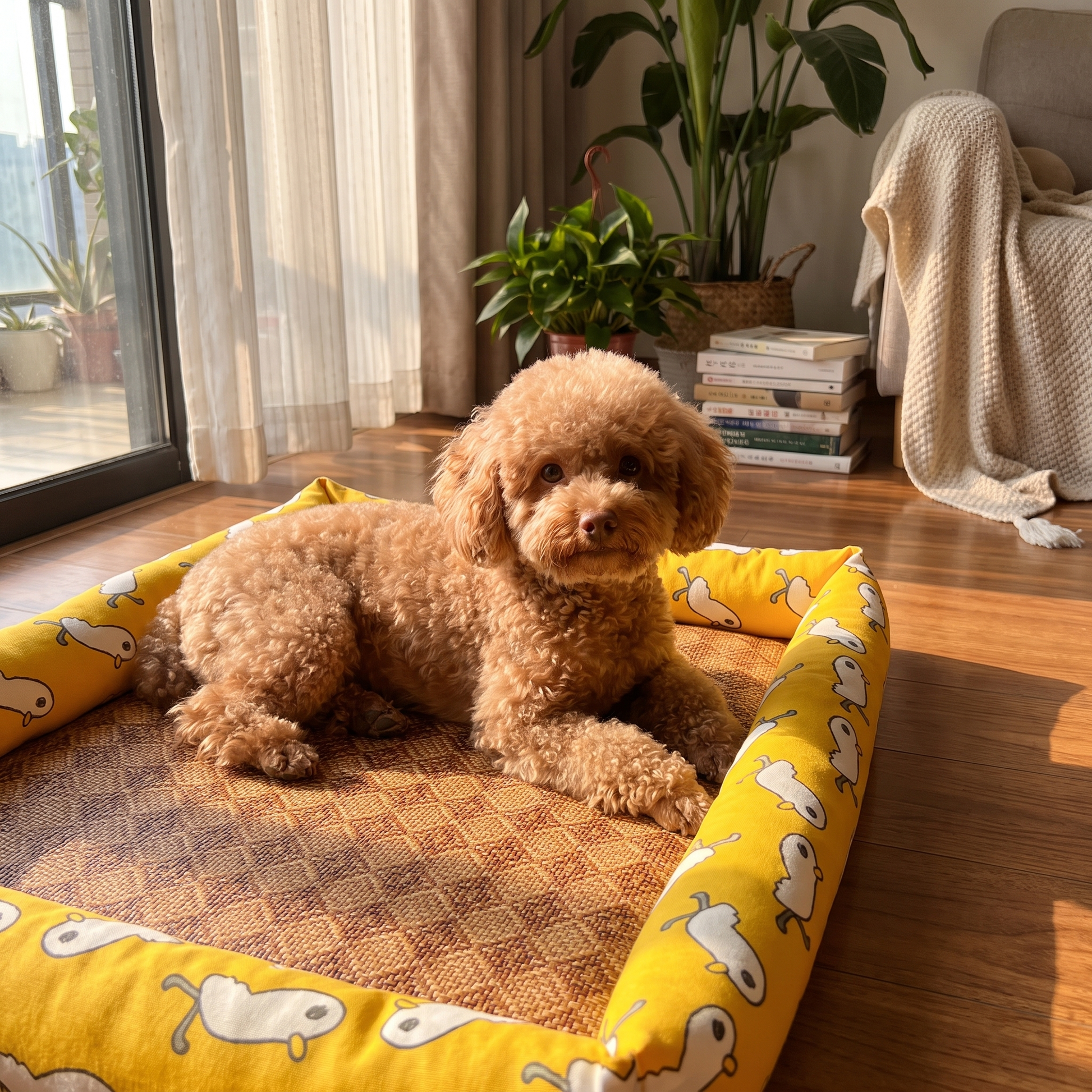 Rattan Cooling Mat with Fuji