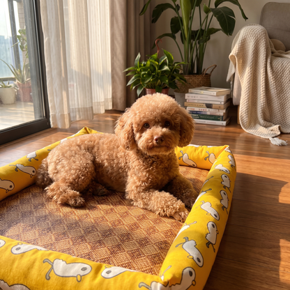 Rattan Cooling Mat with Fuji