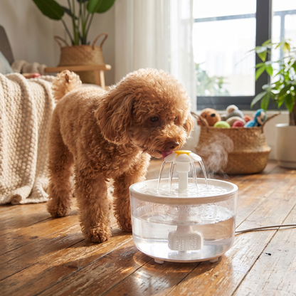 Heated Pet Water Fountain with Fuji