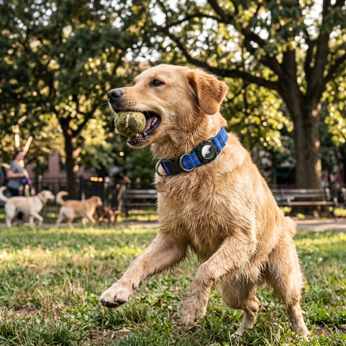 AirTag Dog Collar lifestyle 11