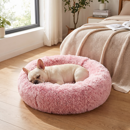 Donut Cuddle Bed pink lifestyle
