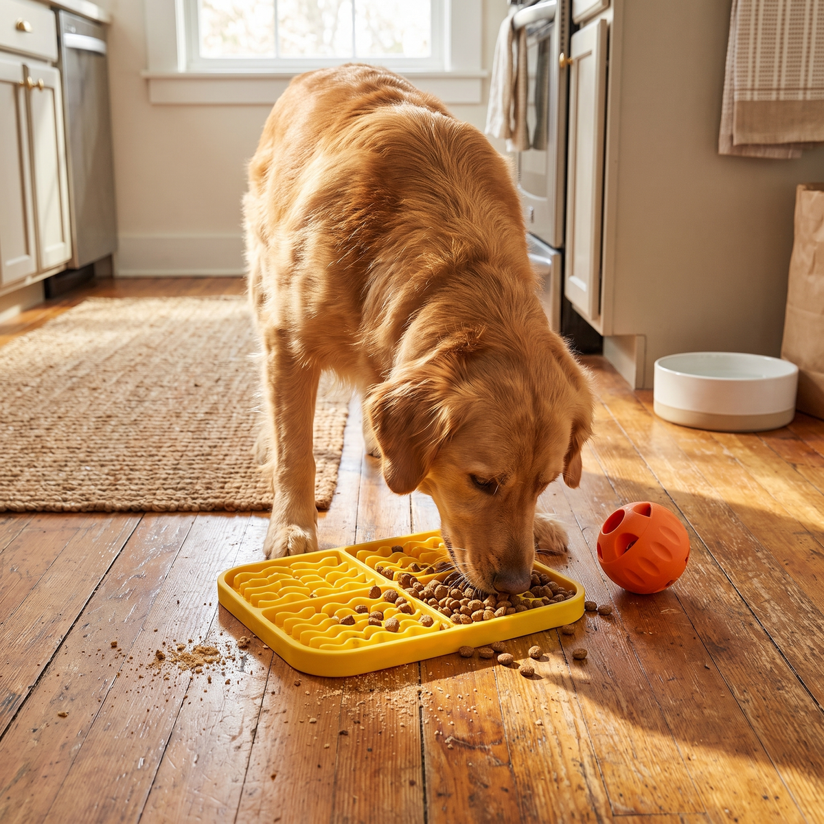 Slow Feeder Toy Dish lifestyle 1