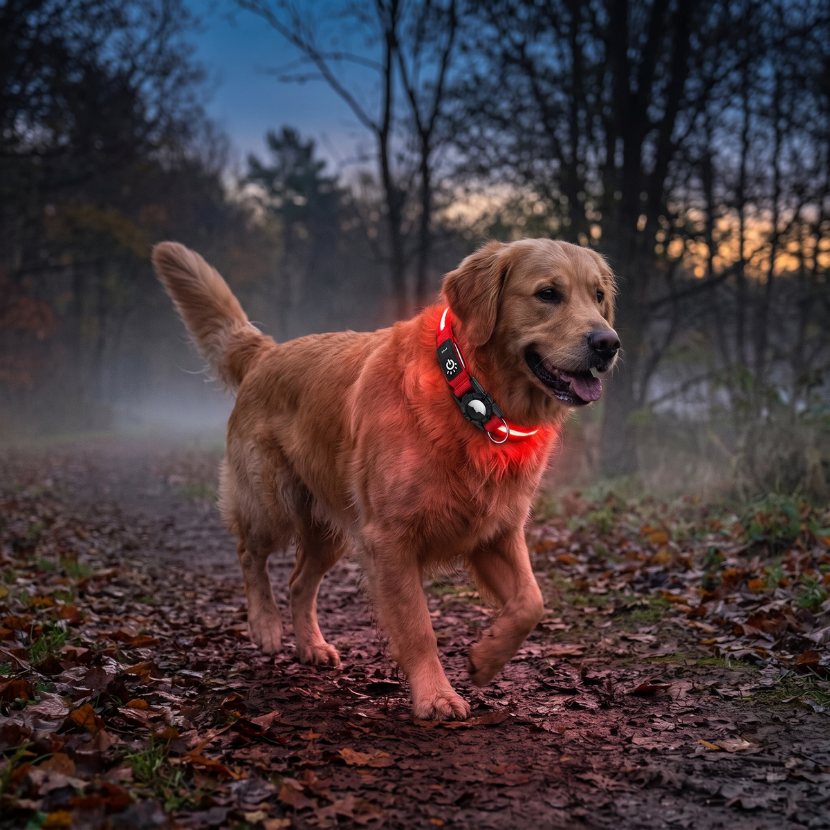 Luminous AirTag Collar red lifestyle