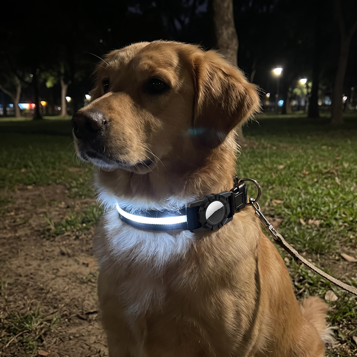 Luminous AirTag Collar black lifestyle