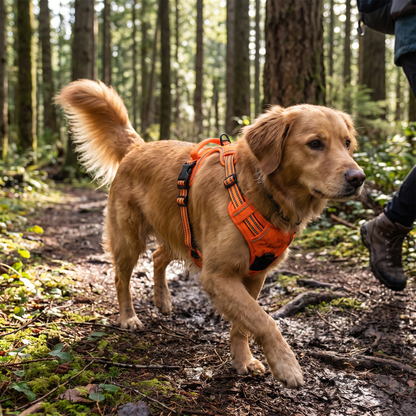 No Pull Harness Vest orange lifestyle 1