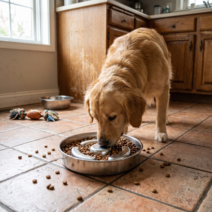 Stainless Slow Feeding Bowl lifestyle 3