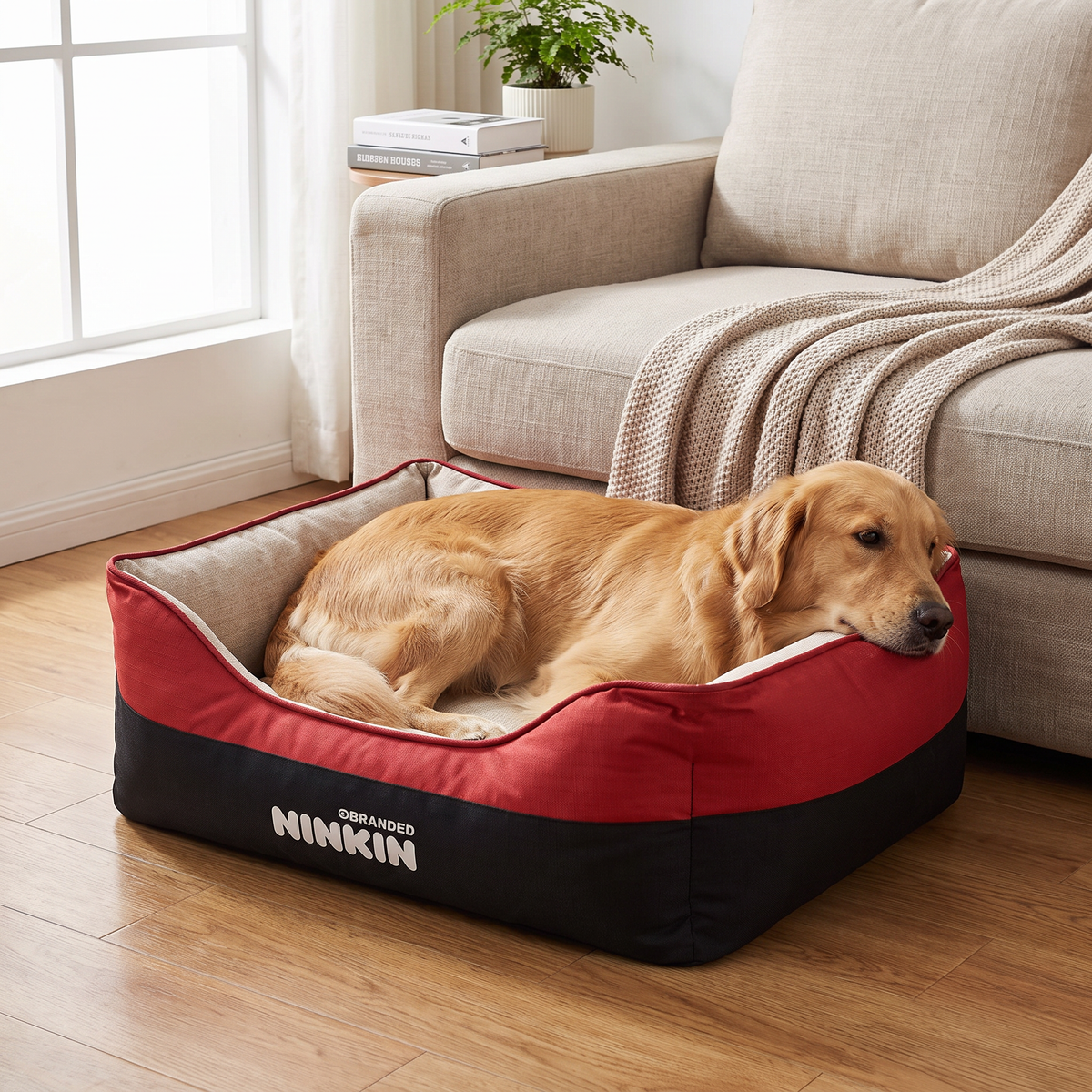 Washable Four Seasons Bed red lifestyle 1