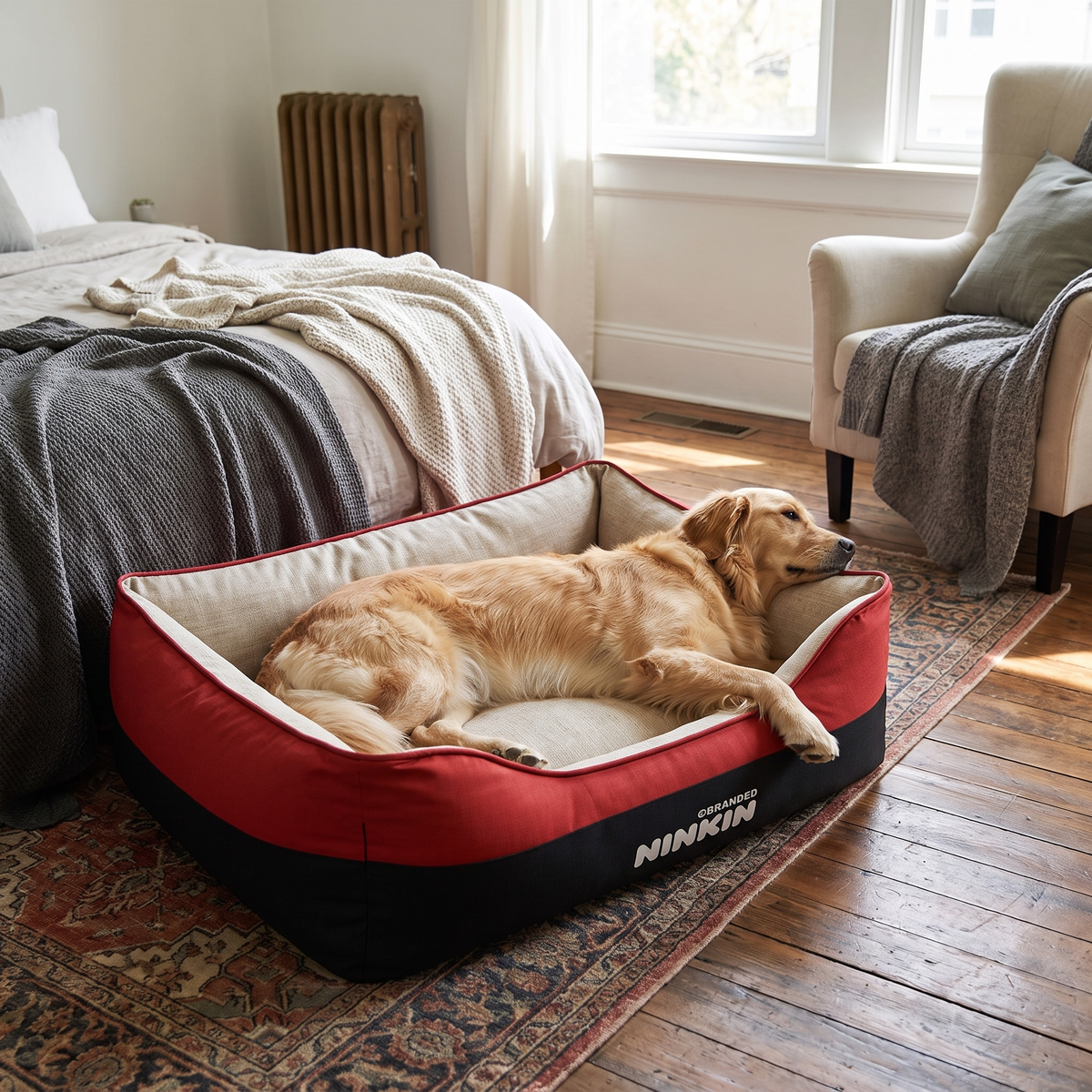 Washable Four Seasons Bed red lifestyle 2