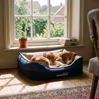 Washable Four Seasons Bed navy lifestyle 2