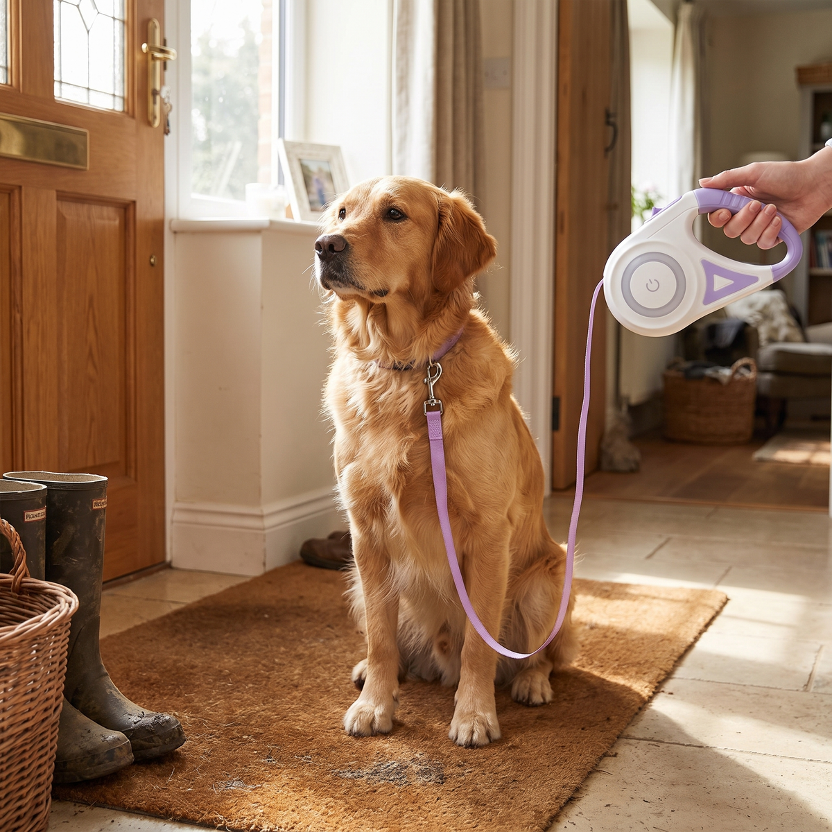 Retractable Lead with Light lifestyle 6