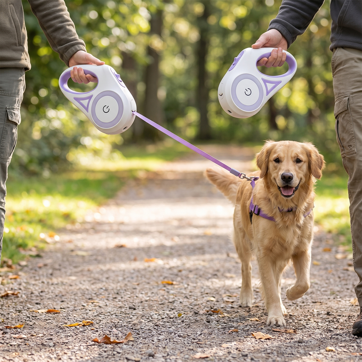Retractable Lead with Light lifestyle 1