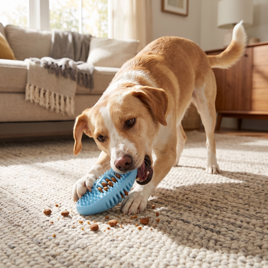 Simple Chew Toy blue lifestyle
