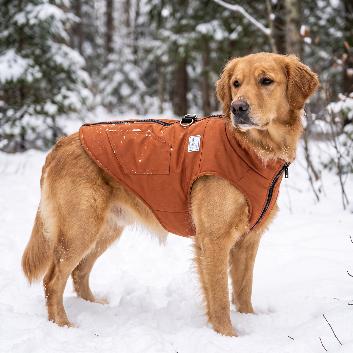 Winter Warmth Vest orange lifestyle 2