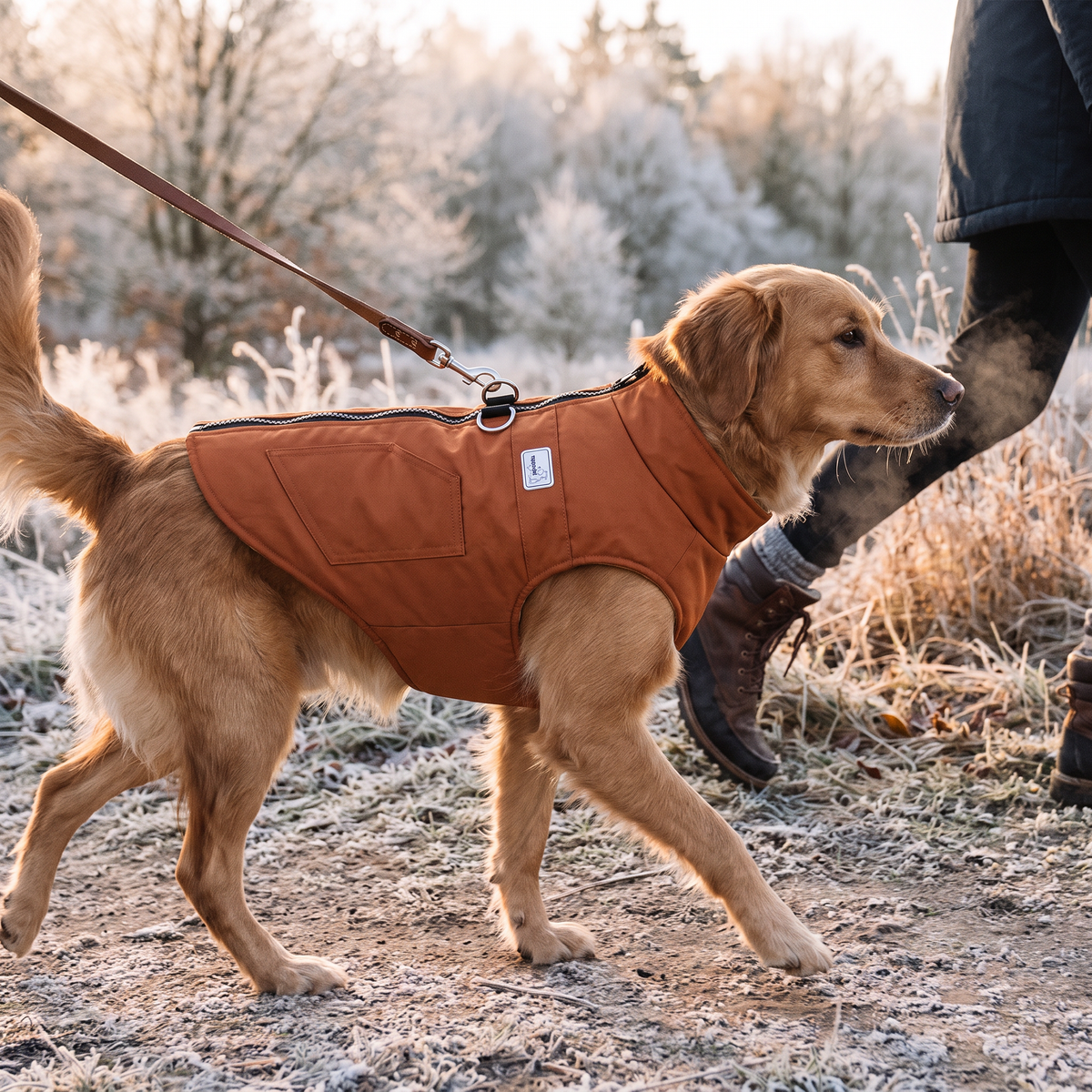 Winter Warmth Vest orange lifestyle 3