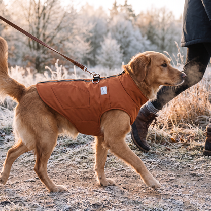 Winter Warmth Vest orange lifestyle 3