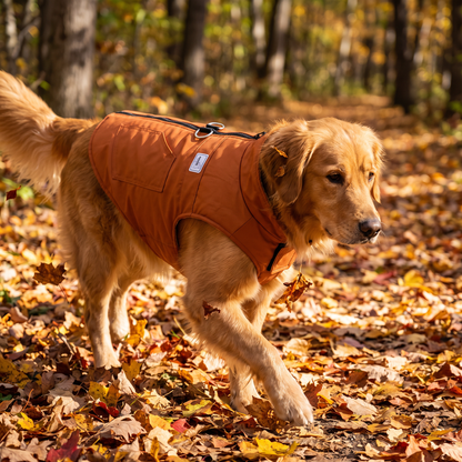 Winter Warmth Vest orange lifestyle 1