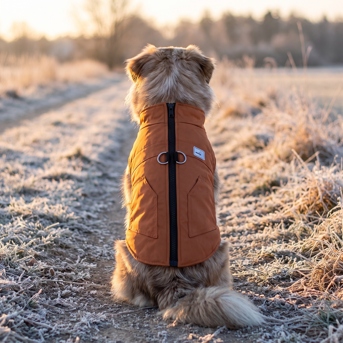 Winter Warmth Vest orange lifestyle 4